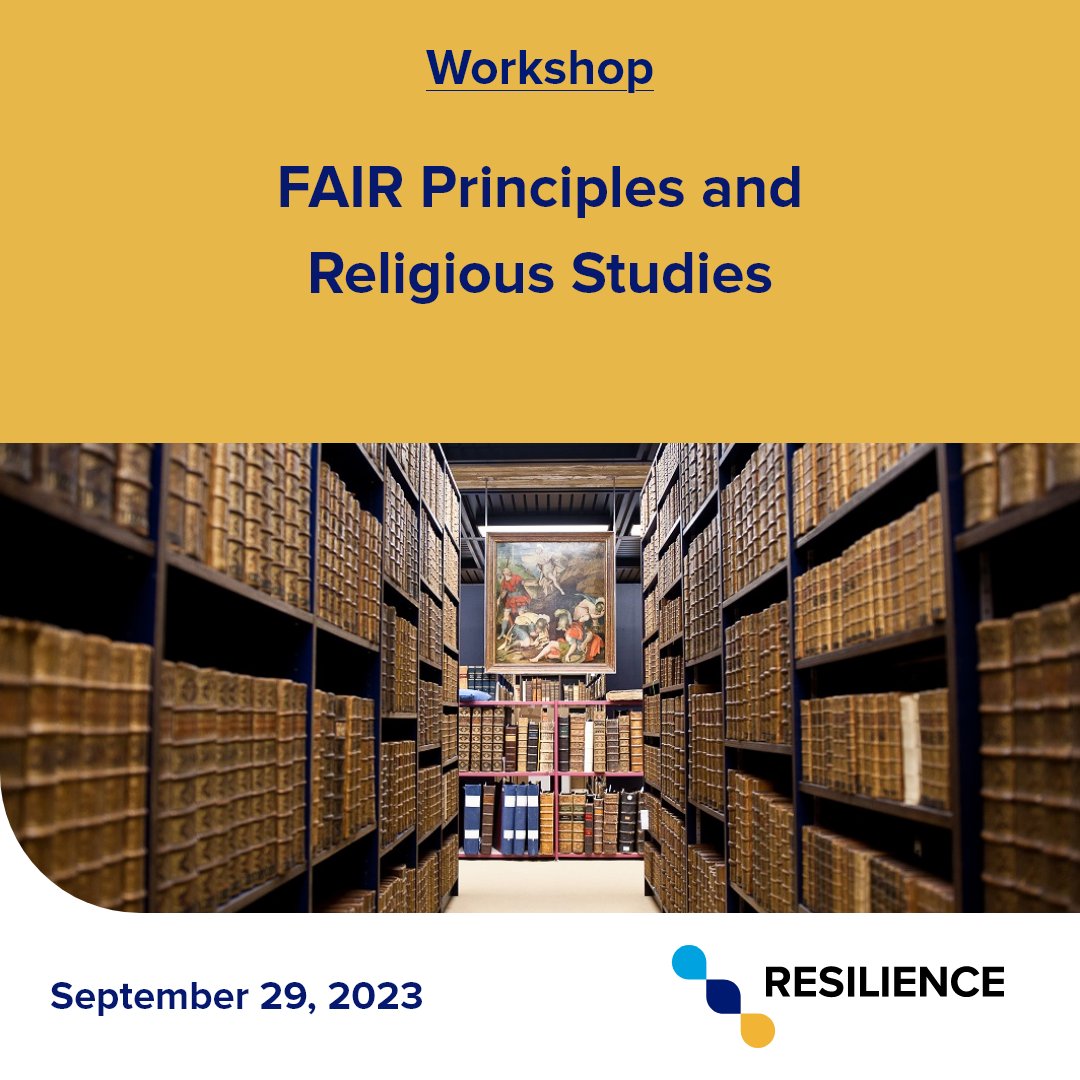 💡#Explained: 
How to apply #FAIR principles to Religious Studies data.
 
 ⌚When? Sept 29, 15:00-16:45 in our live Online Workshop.
 
 ✍Registration still open on our website until Sunday:
tinyurl.com/2ye7jk79

#FAIRdata #RDM 
#ReligiousStudies #Theology 
#Research