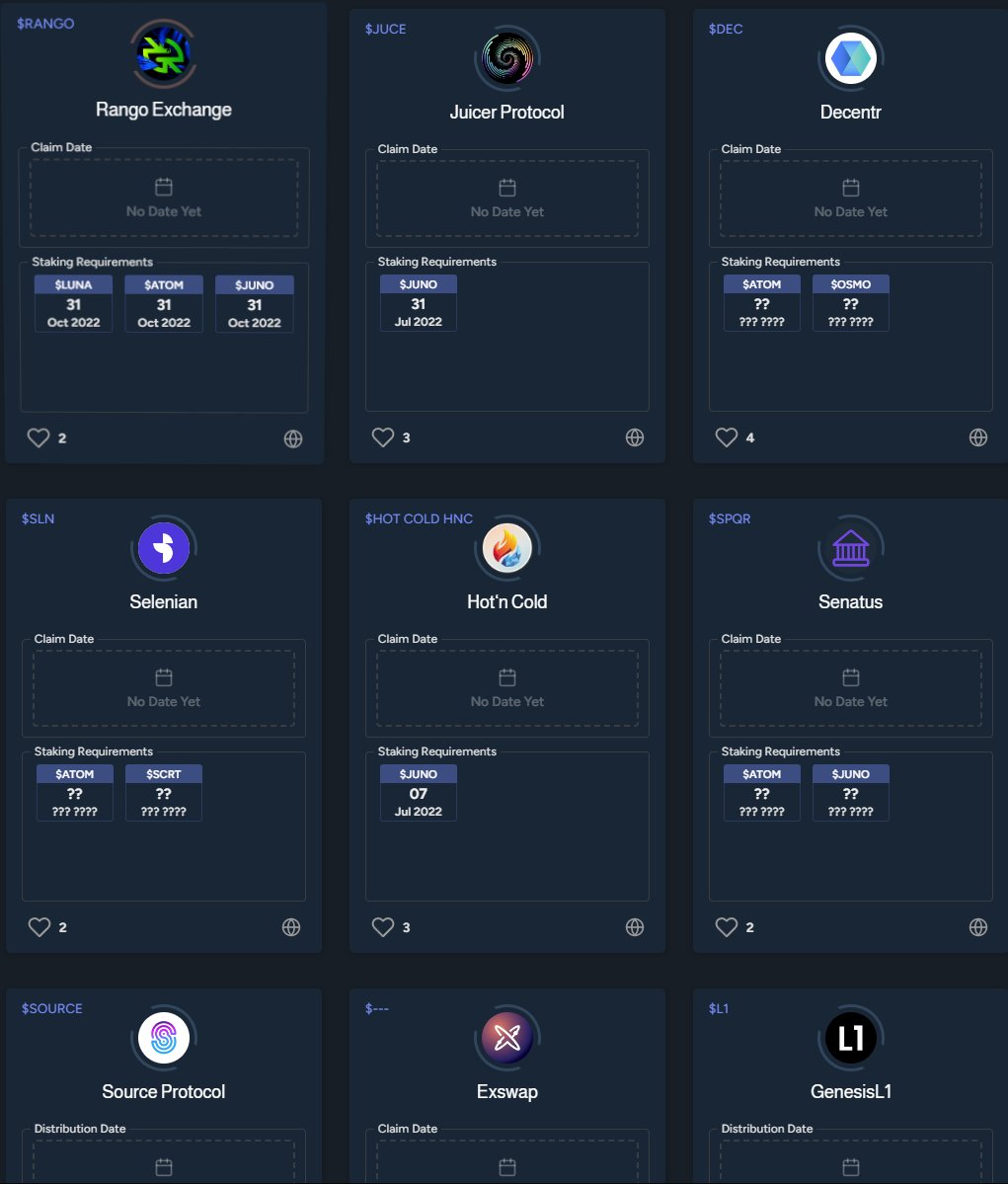 MiningTk's tweet photo. Beaucoup d'airdrops à venir sur Cosmos $ATOM 💫

Faites cependant toujours TRES ATTENTION ! 
Choisisez avec soin ceux auquel vous souhaitez participer.

Mieux vaut en louper un que de se faire vider votre portefeuille 😉 https://t.co/pYNCvmUPrz