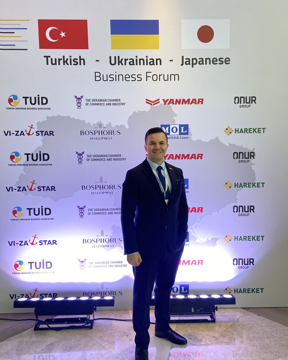 DogusGulp's tweet photo. Ukrayna’nın yeniden imarı ve uluslararası finansman konularında önemli işbirliğinin temelleri atıldığı Türkiye, Ukrayna, Japonya iş forumundayız. https://t.co/394K9AGICf