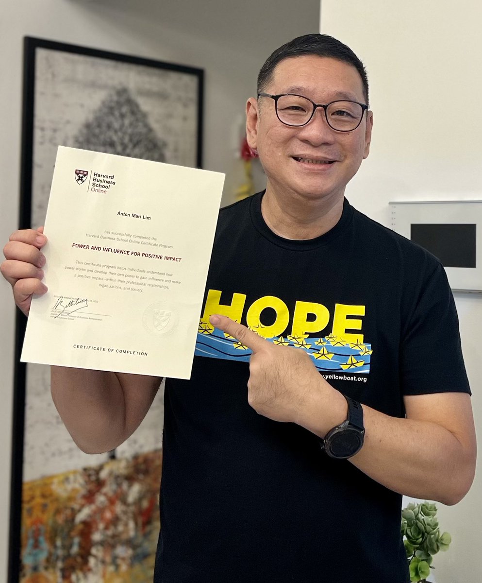 docanton's tweet photo. I am deeply grateful for the scholarship provided by the Social Innovation Change Initiative, which made this experience possible. This course has shattered misconceptions about power and illuminated the path towards responsible leadership. Highly recommended!
#HBSOnline https://t.co/dwyBSyIHyL