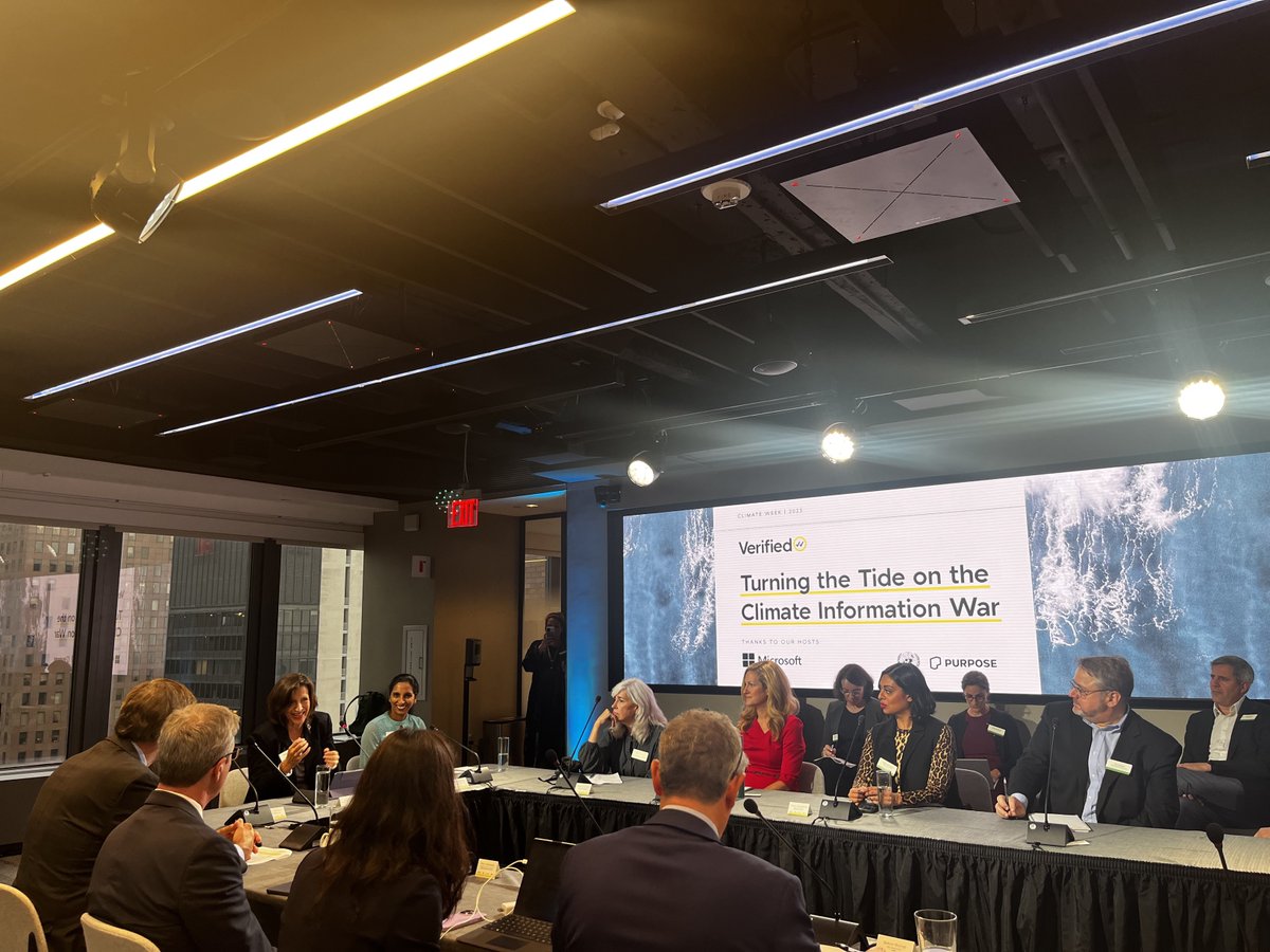 Fascinating conversation with @Purpose's @jeremyheimans and philanthropists, scientists, academics, tech leaders & others on communicating the climate crisis. At the @UN, we are working to ensure that everyone can access the facts about climate change.