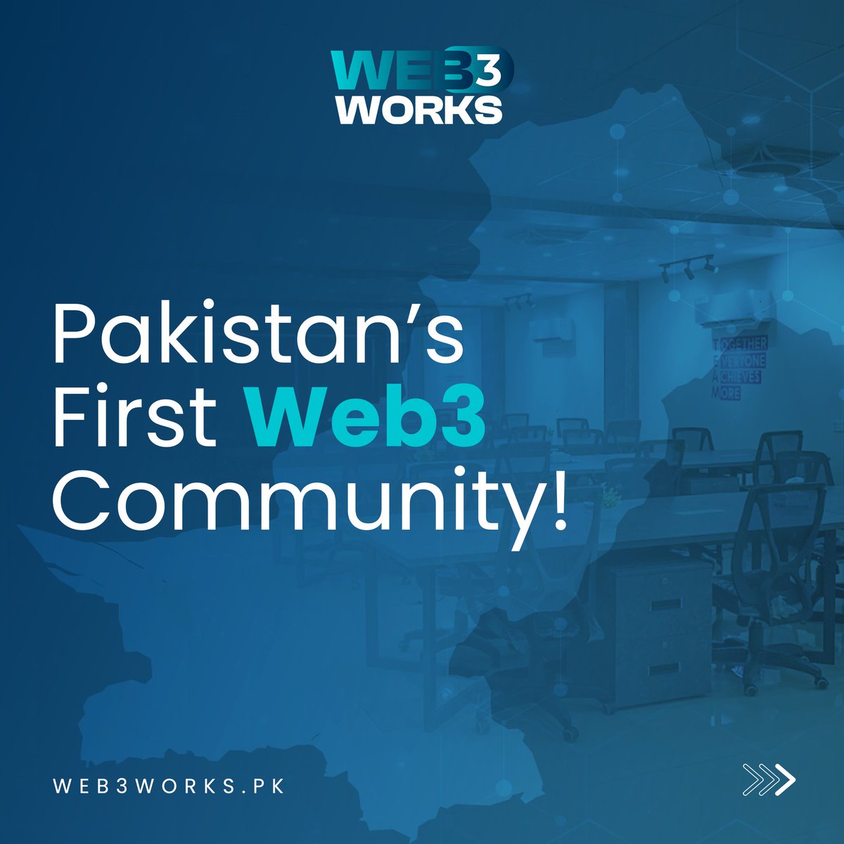"Dive into the blockchain revolution! Join us at Pakistan's first Web3Works co-working space. 🚀🌐 
#web3works #CoworkingSpace #blockchain #Web3