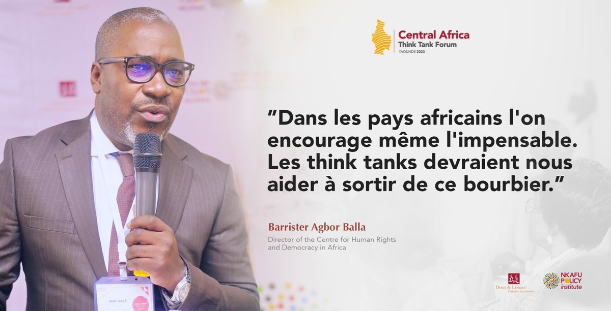 NkafuPolicyInst's tweet photo. #CEMACThinkTanks
#ThinkTankForum
@AgborNkonghoF https://t.co/NBKb87yCDM