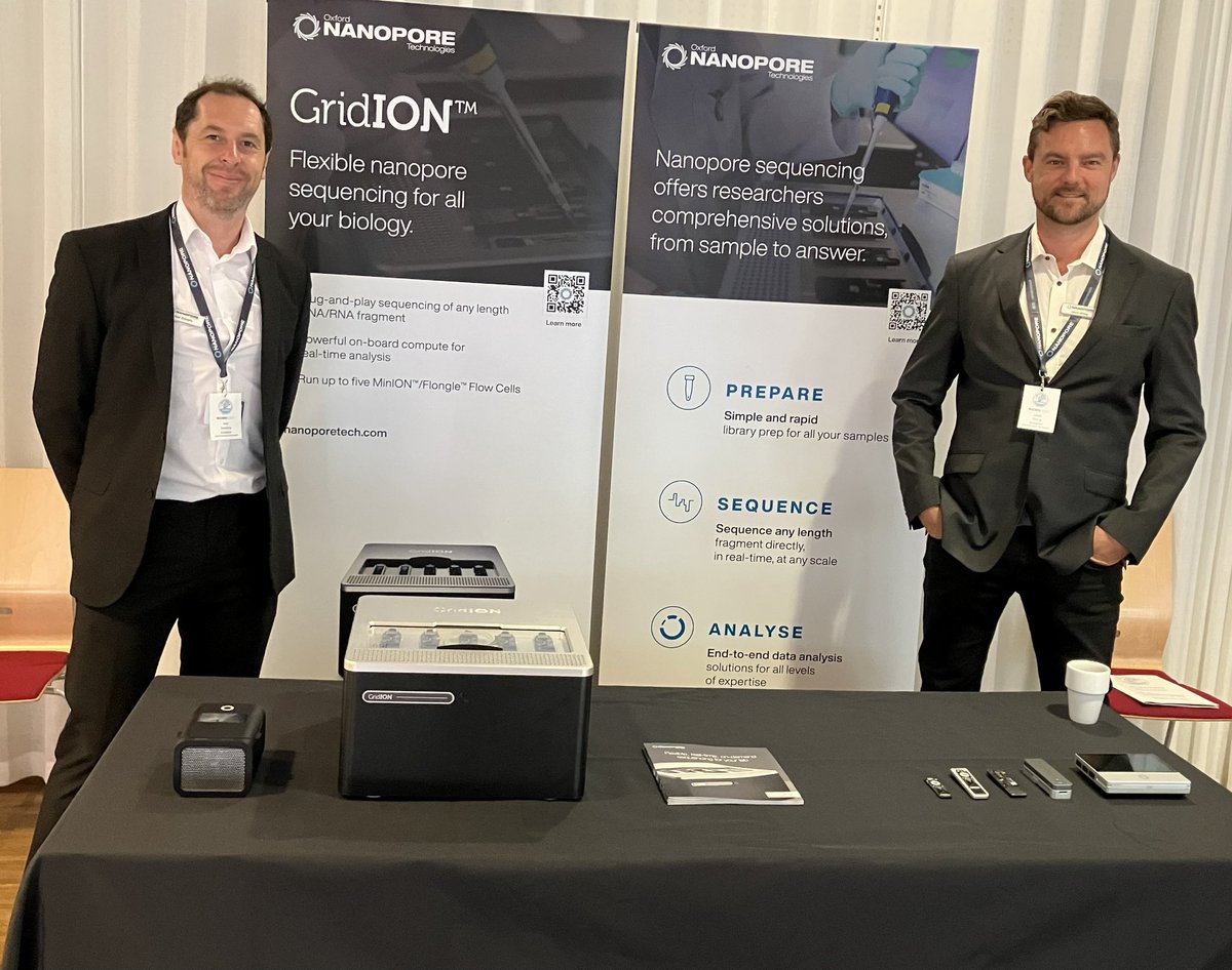 Looking to take your infectious disease research to the next level with rapid sequencing?
Come talk to Neil Doherty and myself if you are at #NSCMID2023 in lovely Örebro
<a href="/nanopore/">Oxford Nanopore</a>