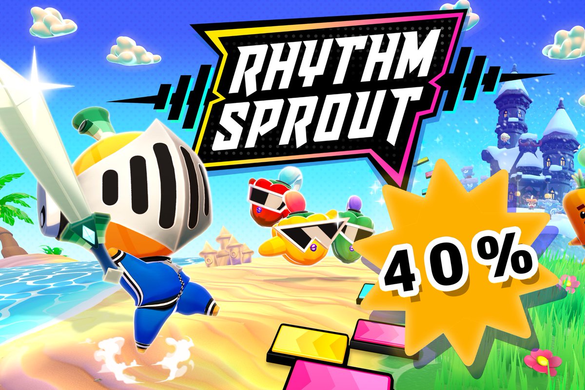 ONLY 7 HOURS LEFT! Get Rhythm Sprout on Steam for 40% off 🧅