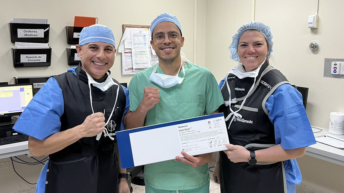 Congratulations Dr. Jerry Echevarria for your first case with the new Interstim System with SureScan MRI technology-Thank you for offering patients a choice for living life their way! See Important Safety Information bit.ly/3gVJI7Y #interstim #medtronicemployee