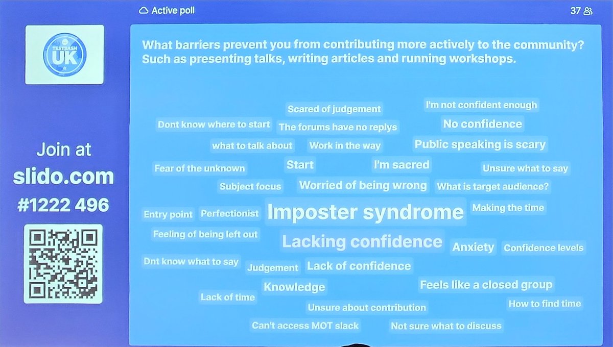 TheBigDaddyD1's tweet image. What do you feel are YOUR barriers?? #TestBash