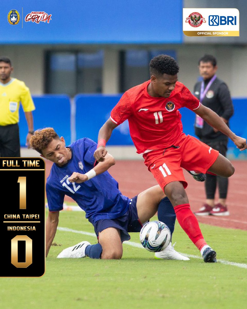 TimnasIndonesia's tweet photo. Timnas U-24 Indonesia harus mengakui keunggulan China Taipei dengan skor akhir 1-0.

Apa saran kamu untuk aksi Garuda di laga selanjutnya? 🤔

#KitaGaruda #TimnasDay https://t.co/Tn0i3nDHr9