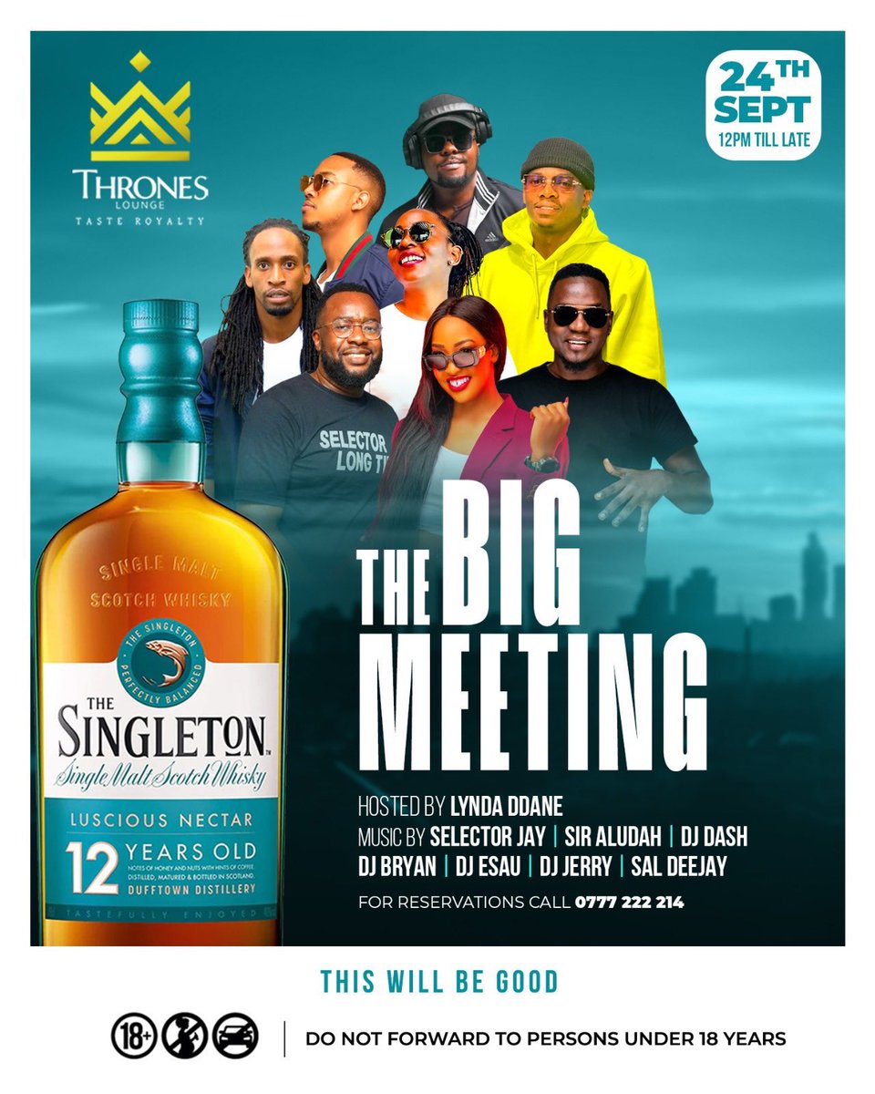 kashaD21's tweet photo. Sunday plot is already out at @throneskampala with all your favorite deejays alongside @AzawiOfficial 🔥🔥🔥🔥
Make your reservations now 🥳
#TheBigMeetingBrunch https://t.co/K80q7YC60f