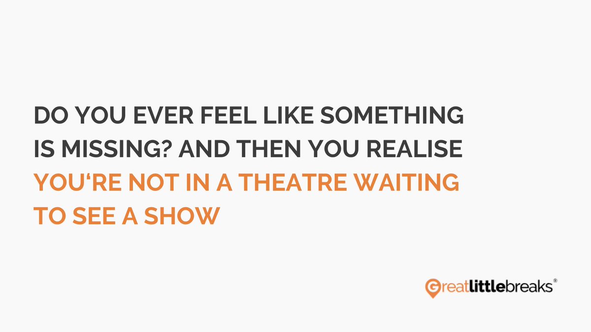 This is why we have our Theatre Thursdays 😉