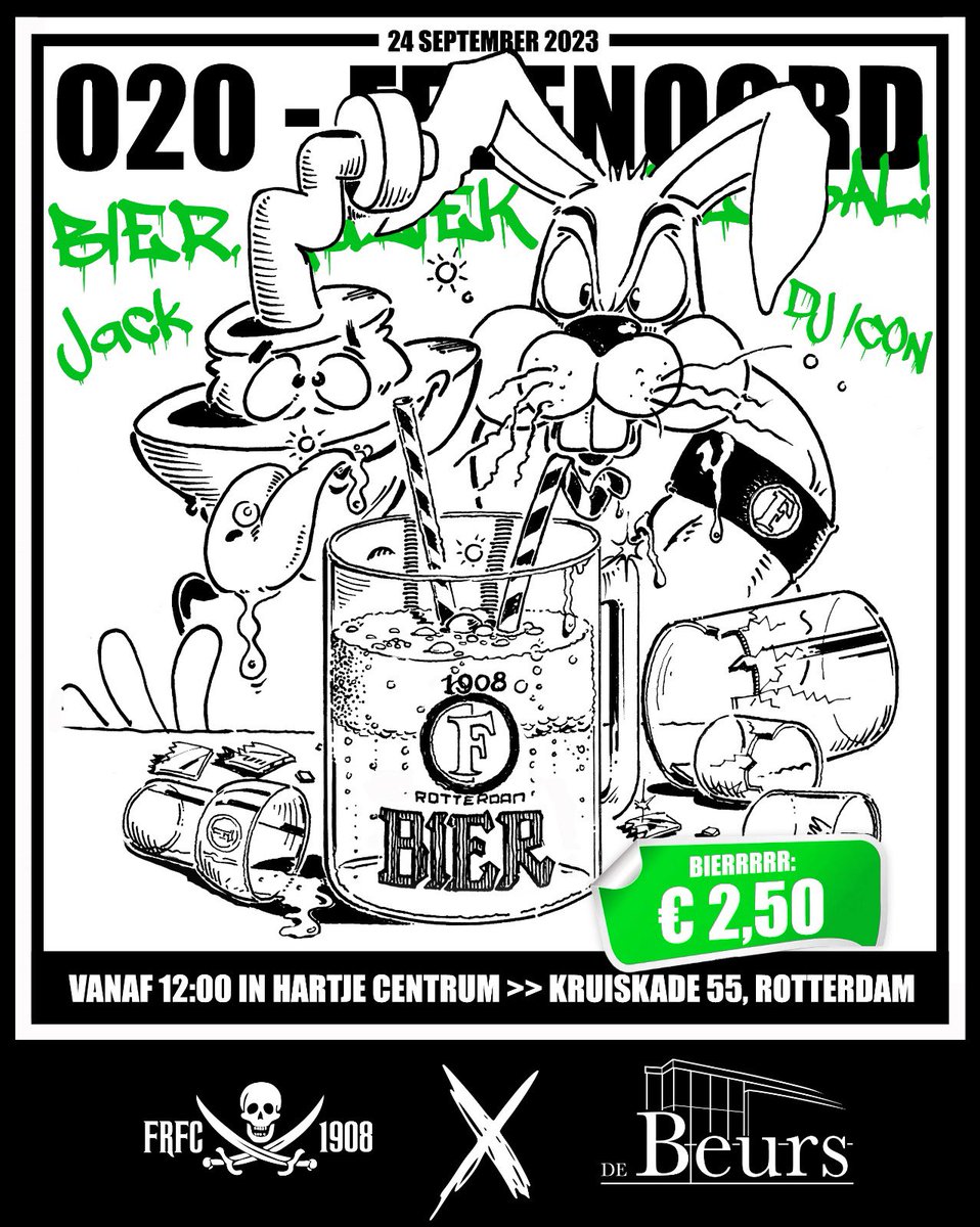 Na de mooie overwinning op Celtic in de Champions League mogen we door naar de volgende wedstrijd. Zondag mogen wij het opnemen tegen onze "vrienden" uit duivendrecht.  Voor iedereen die gezellig met zijn mede supporters naar de klassieker wil kijken, hebben wij wat tofs