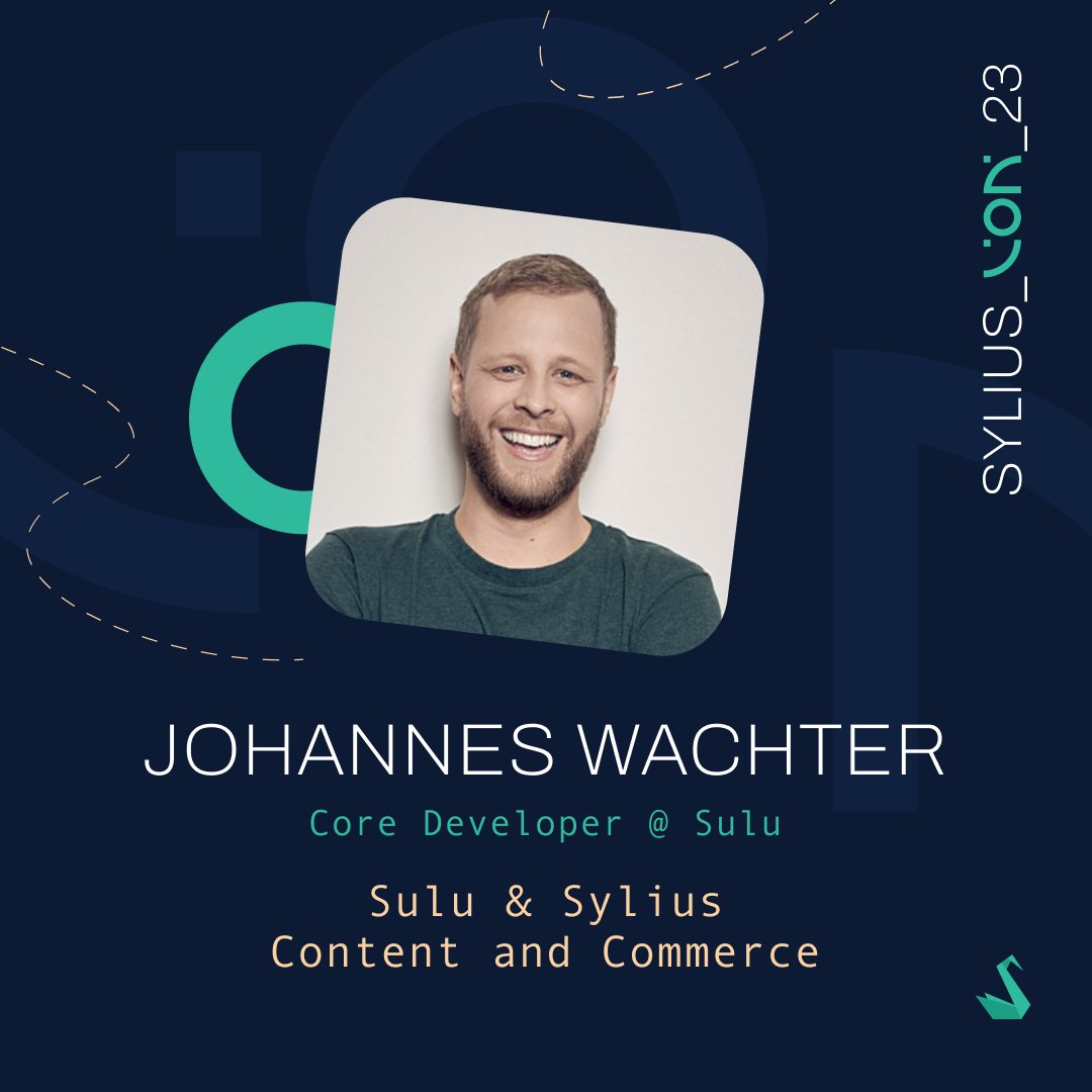 Sylius's tweet photo. Let us introduce our next speaker, @WachterJohannes! He is the Core Developer of @sulu  a "little" project you might recognize. Like Sylius, Sulu is rooted in open-source, based on Symfony 🛠️, and offers an outstanding Developer Experience. 

🧵1/4 https://t.co/OcsZfrifKb