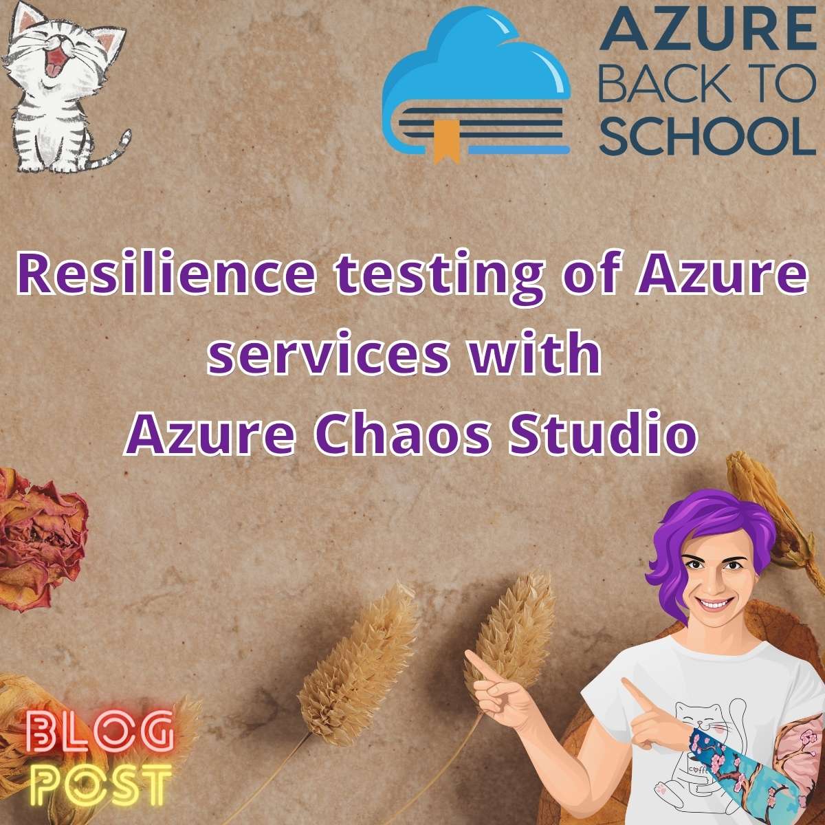 Today is Day 21 of #AzureBackToSchool and my blog post about #AzureChaosStudio for this awesome event is now live! 😻
It's up for reads here: buff.ly/3Lvdq4D

#mvpbuzz #cloudfamily #azurefamily #chaosengineering #azurechaosstudio #devops  #techblog #techcommunity