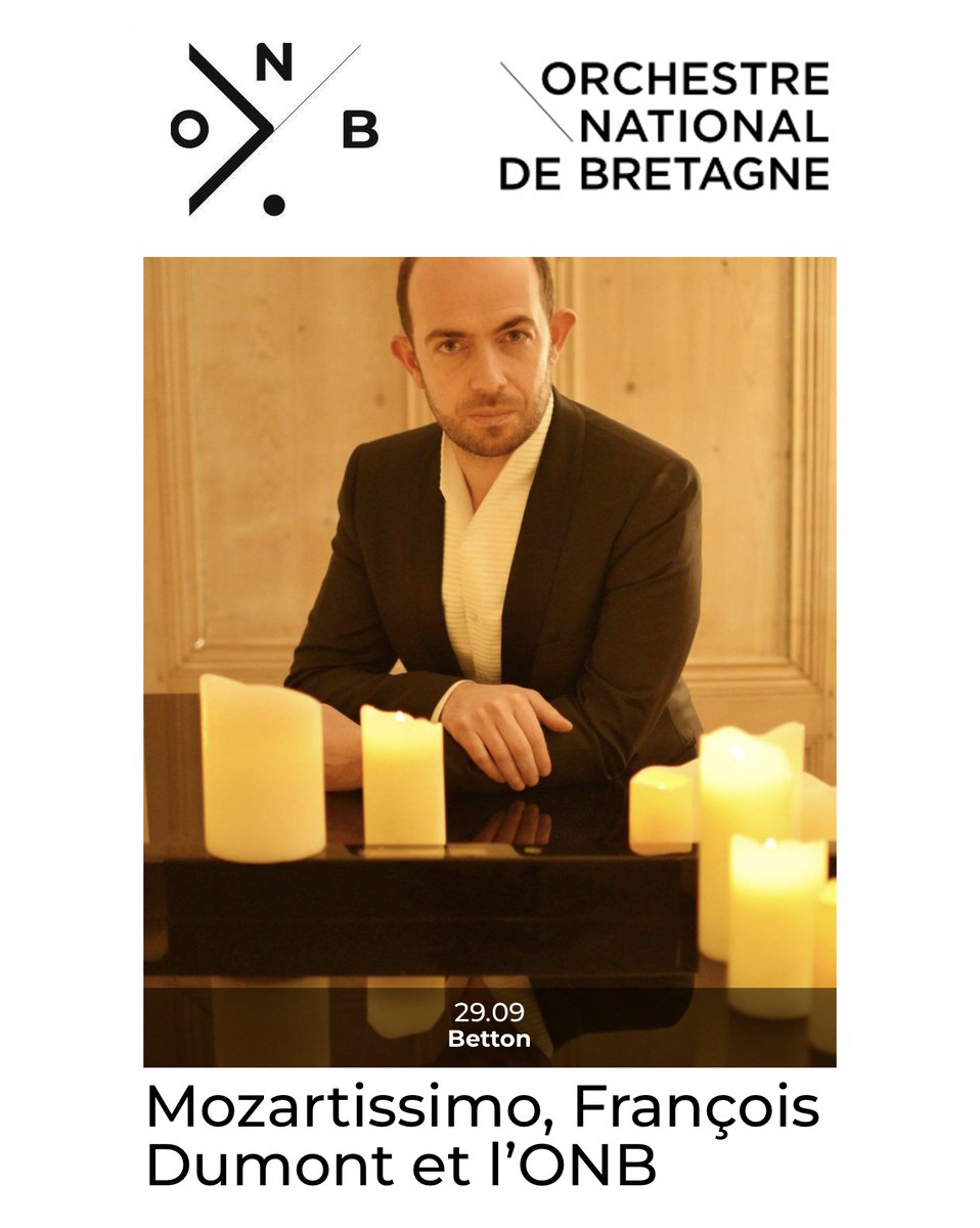 Je retrouverai avec grand plaisir le magnifique Orchestre National de Bretagne @ON_Bretagne, dans 8 jours, à La Confluence (Betton, 35), pour le concert #Mozart que je dirigerai du piano. 📌 𝗩𝗲𝗻𝗱𝗿𝗲𝗱𝗶 𝟮𝟵/𝟵, 𝟮𝟬𝗵𝟯𝟬 ➡ orchestrenationaldebretagne.bzh/spectacle/moza…