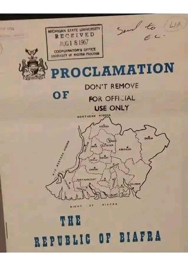 InDigitalKarma's tweet photo. @RoyalFamily @Senat Hellow @RoyalFamily,👉🏿It's time to fix an official date for #BiafraReferendum for #BiafraExit.

👉🏿The deaths of over 5million #Biafrans including 3million #Biafran children starved to their deaths are not in vain.

👉🏿#BiafraRestoration is not the problem, it is the solution.🔺 https://t.co/kLMhtKH5Yc