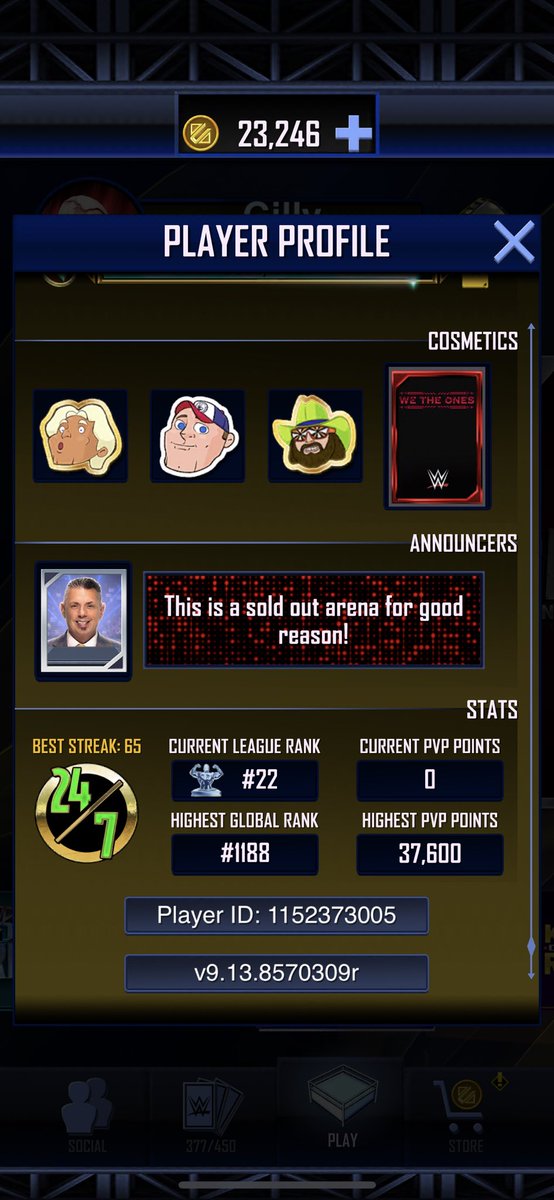 xGilroyy's tweet photo. Looking for Myth or better team. Just returned to the game under a week ago. #WWESupercard https://t.co/bDBXP6BC5z