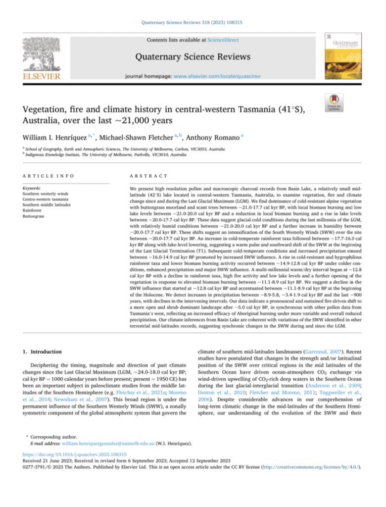 UOM Palaeoecology-Palaeoclimatology tweet media