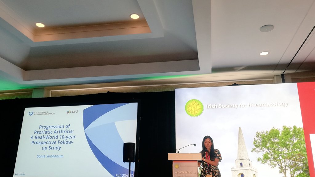 ViviMarza's tweet photo. Great talk by @sonia_sun02 at #ISR2023 on PsA erosion: can we predict disease progression? @CardArthritis @MolecularTcd #rheumatology https://t.co/nQwR2vh6l1
