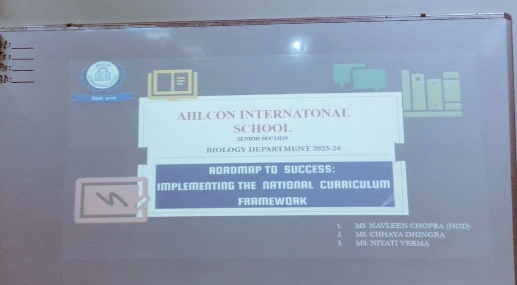 Niyativerma05's tweet photo. Department of Biology 🔬🧬 successfully showcased the implementation of #ncf as part of CPD programme 2023.
Gratitude to the mentors for the enriching experience.
@sdg4all @ashokkp @y_sanjay @pntduggal @kandhari_ekta @ChopraNavleen @ChhayaDhingra https://t.co/OYbvecd2f6