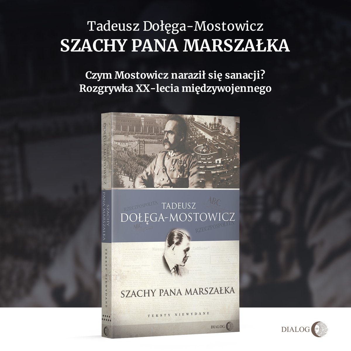 WydawDialog's tweet photo. PREMIERA
We wrześniu 1927 r. Tadeusz Dołęga-Mostowicz został pobity przez „nieznanych sprawców”.Czym naraził się rządom sanacyjnym?
Oto teksty TDM na temat czasów pomajowych. Jak zwykle autor nie szczędzi nikogo, komu należy się przytyk!

Książka dostępna: https://t.co/PpmNDFp3up https://t.co/bI9QItO15c