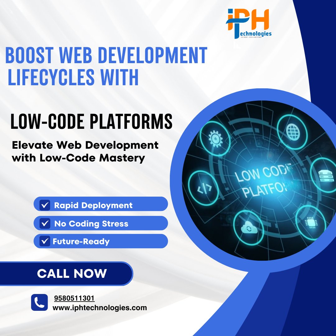 iphtechnologies's tweet image. Discover the magic of Low-Code Platforms for faster web development.  #NoCode #WebDev #LowCodeMagic #softwaredevelopment #iphtechnologies