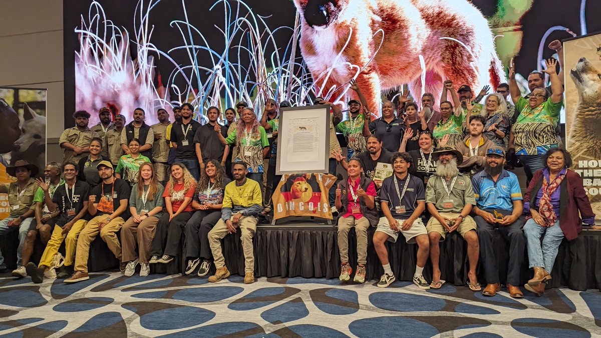 wildsurround's tweet photo. The Inaugural First Nations Dingo Forum saw a Declaration written and signed by representatives from more than 20 First Nations groups calling for protection of the dingo "boss of Country."
History has been made.
#dingoforum #dingo #dingoes #dingoforum2023 #letdingoeslive #yes23 https://t.co/zyq91mvfYo