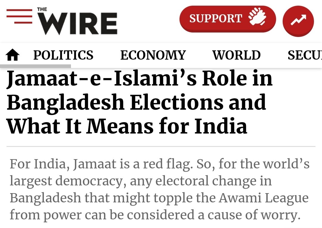 “The #BNP is trying hard to reinvent itself by creating an umbrella alliance that will include the country’s centrist and leftist forces, and here, #Jamaat is not welcome.”
The Wire publishes an important piece regarding the next #BangladeshElection.
#RestoreDemocracyInBangladesh