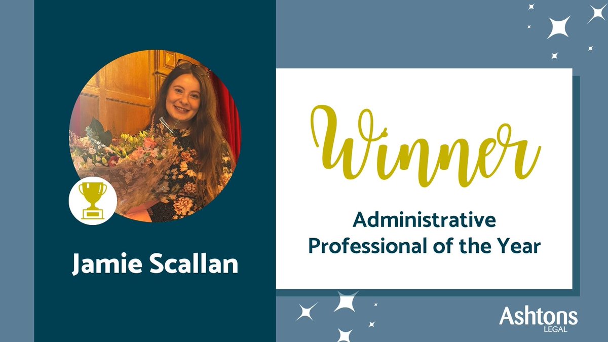 HUGE Congratulations to Jamie Scallan who won 'Administrative Professional of the Year' at the <a href="/Geodesys/">Geodesys</a> Awards yesterday! 🏆🎉⭐