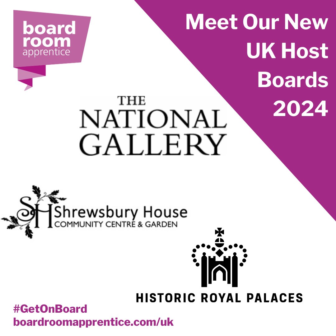 Boardroom Apprentice (@boardappr) on Twitter photo ✨Welcome Our New Host Boards ✨
We are excited to present our new Host Boards joining UK Boardroom Apprentice 2024!
Would you like to be their first UK Boardroom Apprentice?
Find out more 👉 boardroomapprentice.com/uk/
<a href="/NationalGallery/">National Gallery</a> <a href="/ShrewsburyHse/">Shrewsbury House</a> <a href="/HRP_palaces/">Historic Royal Palaces</a> ✨Welcome Our New Host Boards ✨
We are excited to present our new Host Boards joining UK Boardroom Apprentice 2024!
Would you like to be their first UK Boardroom Apprentice?
Find out more 👉 boardroomapprentice.com/uk/
<a href="/NationalGallery/">National Gallery</a> <a href="/ShrewsburyHse/">Shrewsbury House</a> <a href="/HRP_palaces/">Historic Royal Palaces</a>