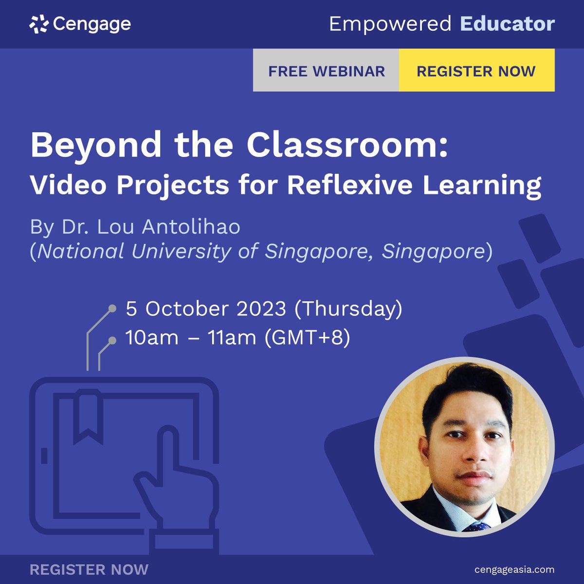 CengageAsia's tweet image. Discover the power of reflexivity in education and how it can enhance critical thinking and active learning among students with Dr. Lou Antolihao! 💡

➡️ Sign up: bit.ly/3Rtv0tt

#HigherEducation #ReflexiveLearning #EducationWebinar