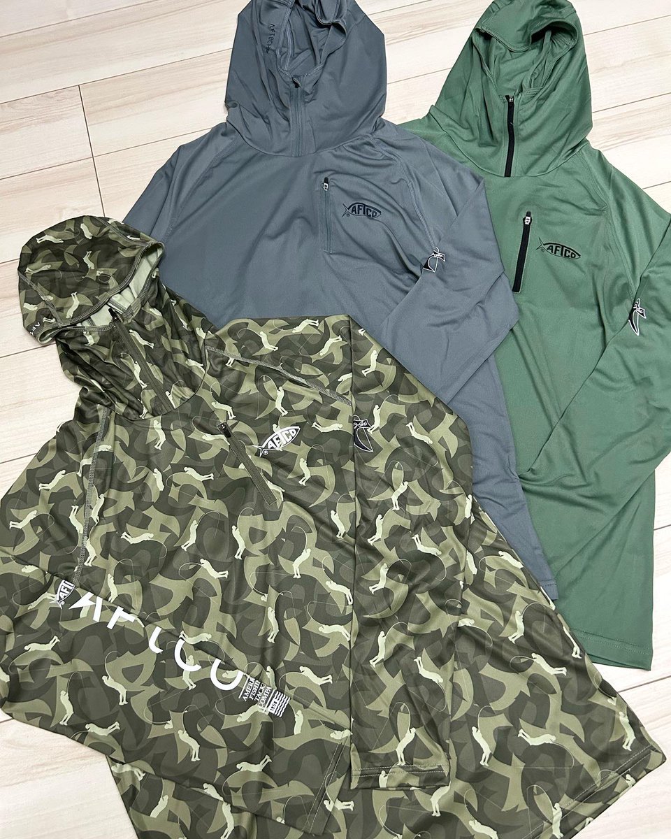 YSM_23's tweet image. 大人気のAFTCO JASON HOODIEが新色を加えて再入荷🎣
明日昼12時販売開始‼️
#aftco #ysm23