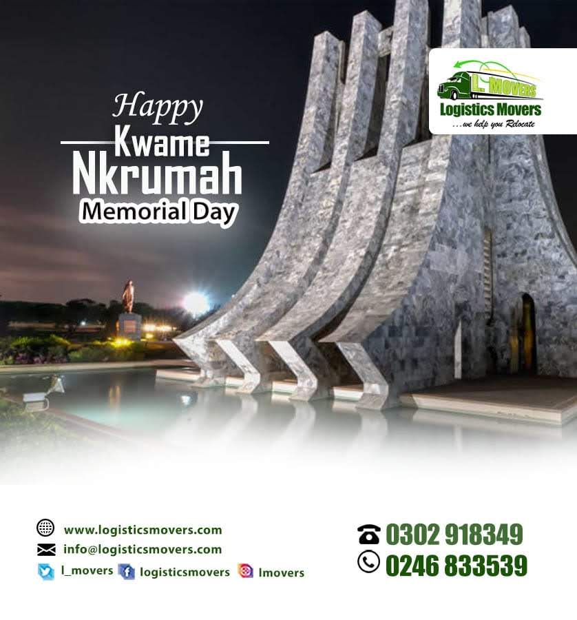 l_movers's tweet photo. Celebrating the legacy of a visionary leader, Osagyefo Dr. Kwame Nkrumah.

Happy Kwame Nkrumah Memorial Day

Logistics Movers... We help you relocate.
#kwamenkrumah #logisticsmanagement #logisticssolutions #logisticservices #relocationexpert 
#accraghana🇬🇭 https://t.co/OS8Azk7IPh