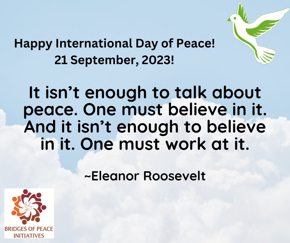 bpikenya's tweet photo. Together, we can create a world where love and harmony prevail over conflict and division. Let's spread kindness, inspire change, and work towards a more peaceful future for all. 
#InternationalDayOfPeace #GivePeaceAChance https://t.co/HF7K5WCz0u