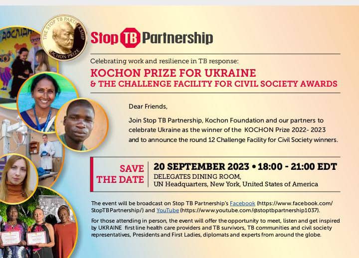Hellooo
Suivez en direct sur la chaîne YouTube de Stop TB Partnership à partir de 18h ce soir ( Heure de New-york) , les projets sélectionnés pour financement dans le cadre de CFCS R12
NB: 23h au Cameroun