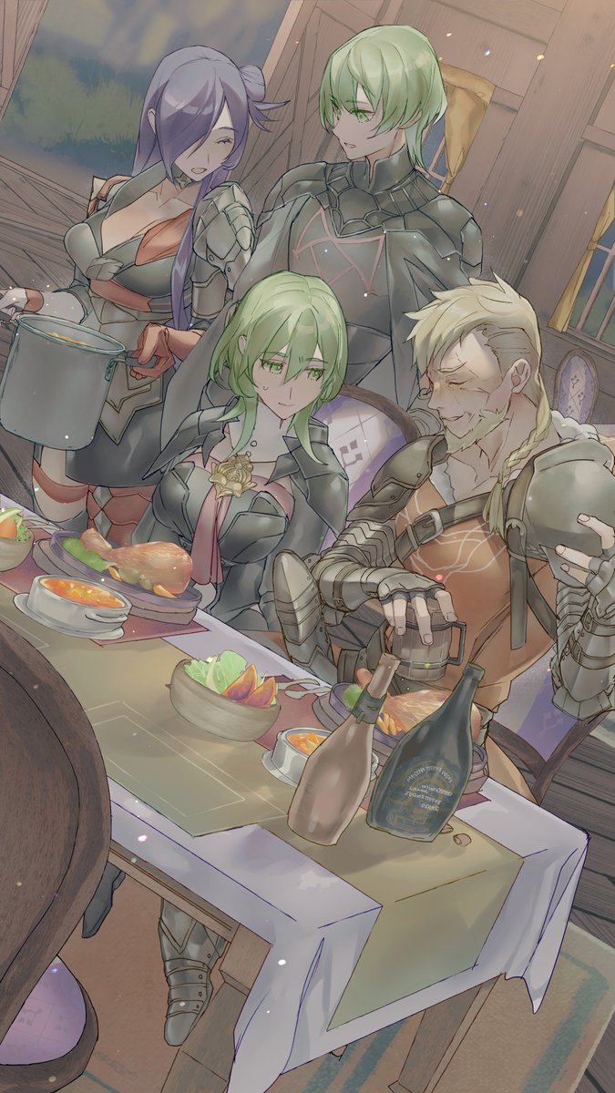 aiueOKOSO's tweet photo. アイスナー親子を食事に誘うシェズちゃん
#fireemblemwarriors #ファイアーエムブレム https://t.co/Clb9KE4ZwR