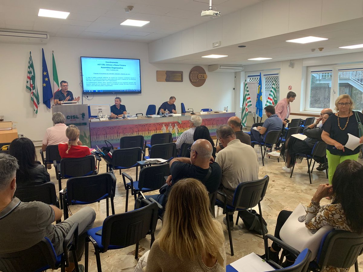 An_Pittelli's tweet photo. Assemblea Organizzativa Ast Cisl Udinese e Bassa Friulana- Giovani e Sindacato, parlando di lavoro, tutele, cultura della sicurezza già nelle classi. 

#Cisl #fitcisl #cislfvg #regionefriuliveneziagiulia #fvg https://t.co/bGZALW2Lni