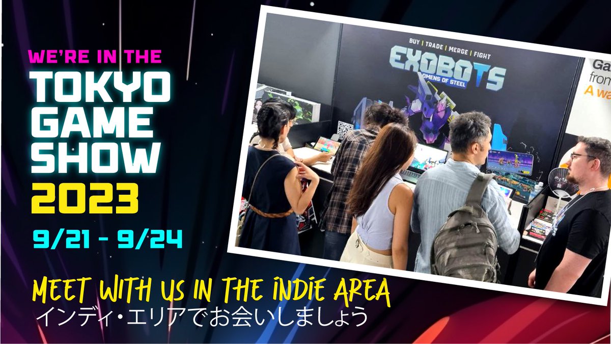 We’re in the Tokyo Game Show 2023! 🇯🇵👾 Come and meet us: Indie Game Area: 09-E120 / Business Meeting Area (Convention Hall) : BT-50 to BT-52 インディーゲームエリア : 09-E120 / ビジネスミーティングエリア（コンベンション・ホール）：BT-50～BT-52 #TokyoGameShow #TokyoGameShow2023