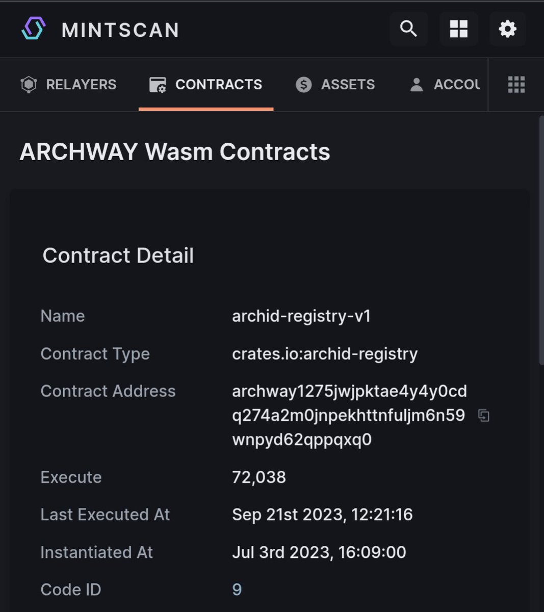 archidapp's tweet photo. Over 70k txs to the @archidapp registry contract.
Let's gooooo! ๐ฅ
#ArchwayNetwork #Cosmos $ARCH https://t.co/RQNd6IDdxo