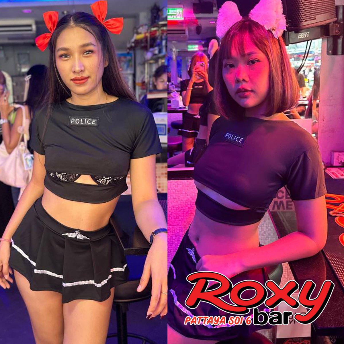 roxy_bar_soi6's tweet photo. It’s naughty police day!!! 
Ready for some fun today ? See you at Roxy bar Soi 6 
3PM till late !!! https://t.co/ZjoKNhZYvl