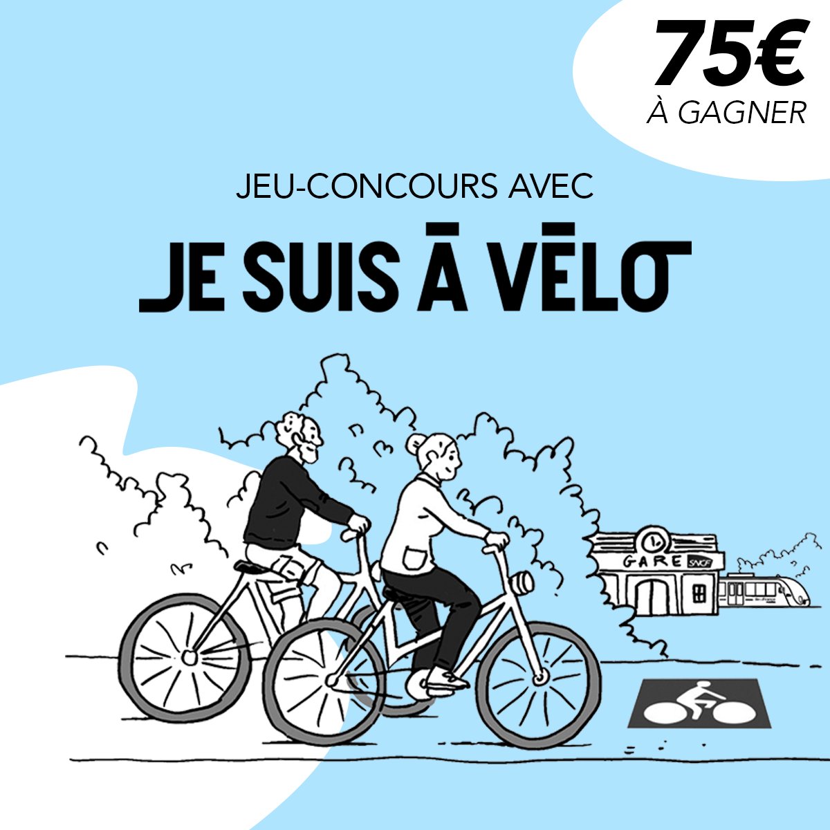 #JEUCONCOURS 

Avec la ligne L, mettez-vous en selle🚴🏽 

Tentez votre chance et remportez une carte cadeau d'une valeur de 75€ chez JE SUIS À VÉLO 

Pour cela 
- Liker ❤️
- Retweeter 🔁
- S'abonner aux comptes <a href="/LIGNEL_sncf/">Ligne L</a> et <a href="/jesuisavelo/">JE SUIS À VÉLO</a> 

🖊️ Règlement : tinyurl.com/mr35smez