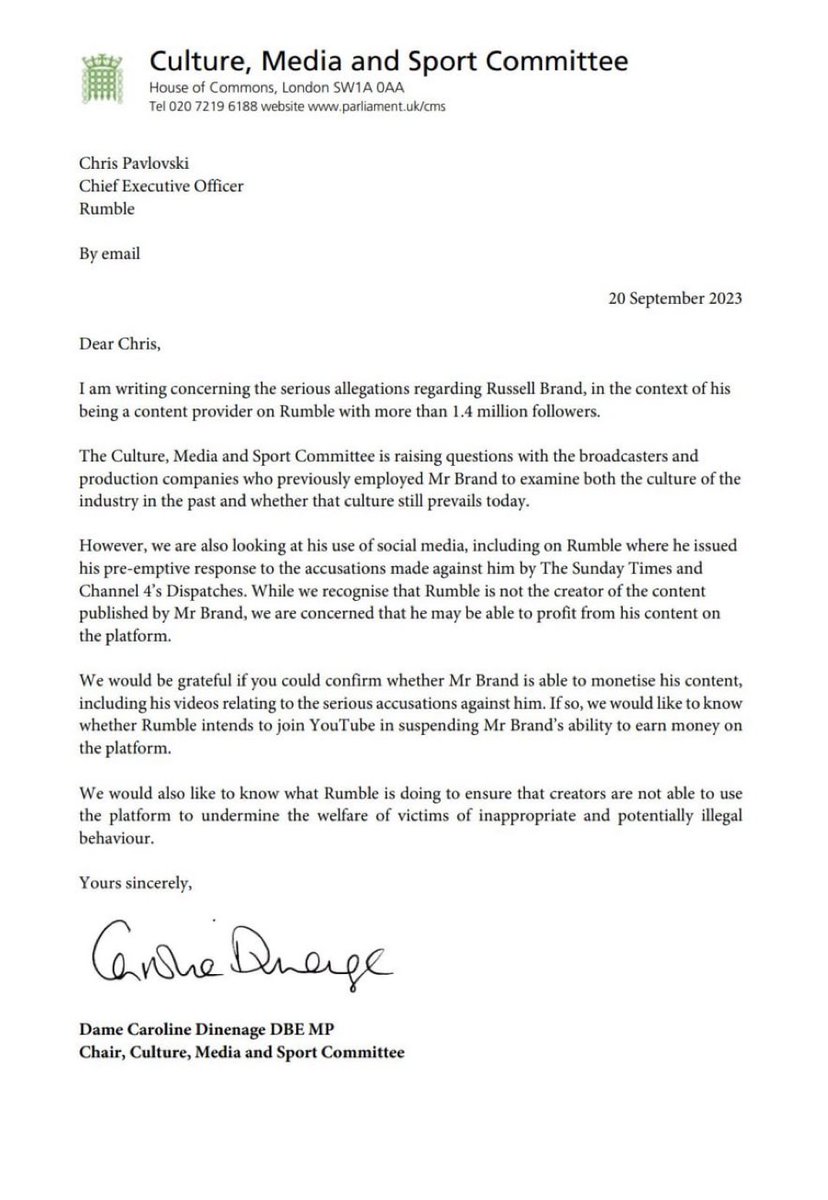 🚨 Governments actively seek to silence Russel Brand. This is wrong!

—> He’s innocent until proven guilty, as every human being is!

Also, there’s no exception to free speech for criminals, or is there? 

Cause there are a lot of criminals speaking.