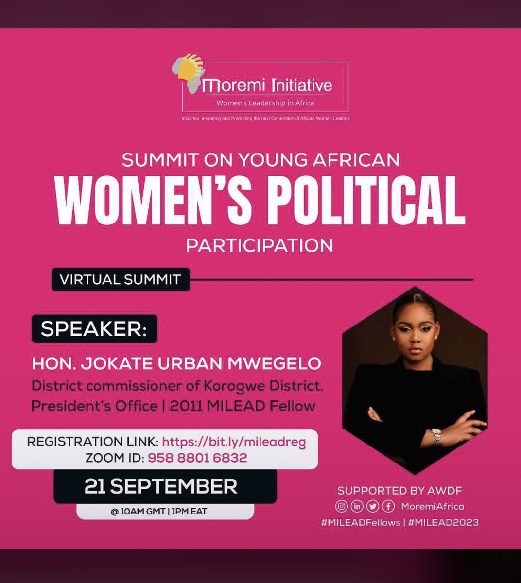 Cc @jokateM  

#YoungWomenLead #ThePowerToLead