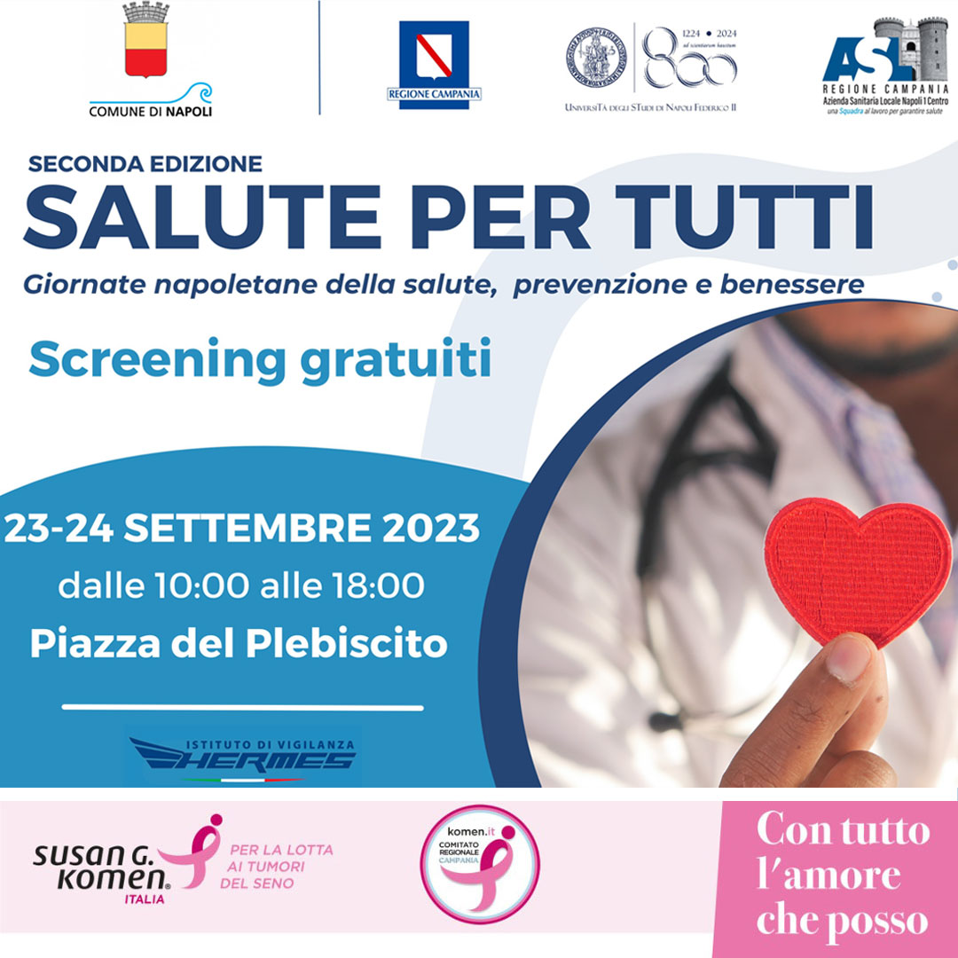 komencampania's tweet photo. #visitespecialistiche #gratuite #donne fuori screening regionali #Napoli 
22/09 h 9.30-16.30 San Giovanni a Teduccio #AppleDeveloperAcademy 
prenota: https://t.co/t6iJixd2Hz
23-24/09 Piazza del Plebiscito h 10-18
prenota: https://t.co/i2VtvAj5CH
#mammografiagratis #Salute https://t.co/iOhuAJIZcm