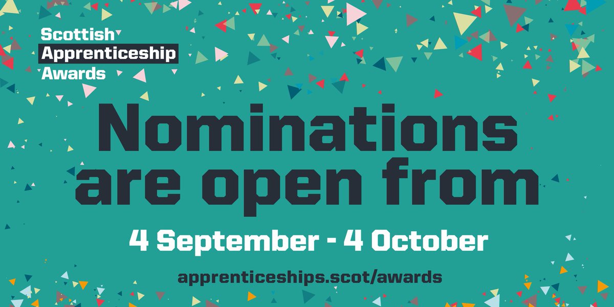 The #ScotAppAwards showcase the hard work of Foundation, Modern and Graduate Apprentices. 

Find out more and get involved at apprenticeships.scot/awards