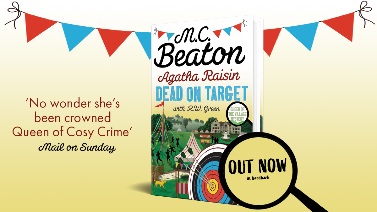 A visit to the local village fete turns into a nightmare for Agatha Raisin when she becomes the prime suspect for a murder! Determined to find the real killer, Agatha launches her own investigation... brnw.ch/21wCNeW #agatharaisin #deadontarget #mcbeaton <a href="/mc_beaton/">M.C. Beaton</a>
