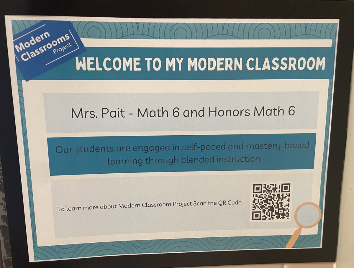 CPS Professional & Organizational Development (@cpsprofdev) on Twitter photo If you walk around the halls <a href="/wbmbruins/">Western Branch Middle</a> and see a <a href="/modernclassproj/">The Modern Classrooms Project</a> sign, check out the ways these teachers are innovating their classroom with blended learning, self pacing, and mastery! <a href="/beth_pallister/">Beth Pallister, Ed.D.</a> 🌟🌟 If you walk around the halls <a href="/wbmbruins/">Western Branch Middle</a> and see a <a href="/modernclassproj/">The Modern Classrooms Project</a> sign, check out the ways these teachers are innovating their classroom with blended learning, self pacing, and mastery! <a href="/beth_pallister/">Beth Pallister, Ed.D.</a> 🌟🌟