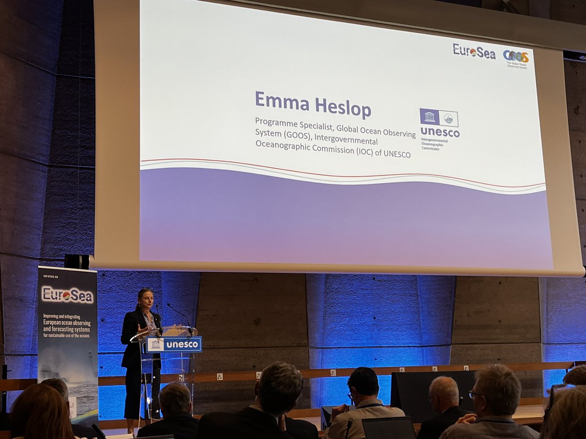 🌏 We need to both strengthen the ocean observing system and lift it in key societal areas to meet urgent needs. “@Euro_Sea helped us understand how to better achieve both of these objectives,” says GOOS Programme Specialist Emma Heslop. Livestream ➡️ bit.ly/44UsAY1