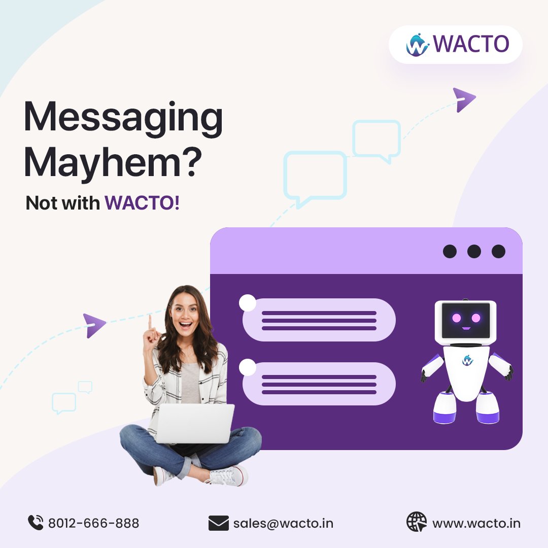 Wacto_official's tweet image. Get rid of the confusion and chaos. WACTO's Omnichannel Services bring order to your messaging madness. It's like a symphony of streamlined communication! 🎶💼
#wacto #wactochatbot #chatbotapi #apimarketing #message #omnichannel #omnichannelservice #whatsappchatbot #whatsappapi