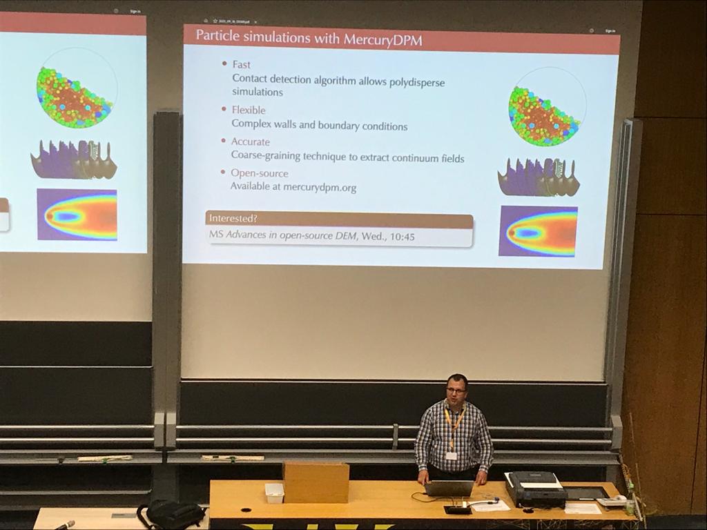 MercuryDPM's tweet photo. So DEM9 was another great conference, with many talks about/using MercuryDPM.

However the highlight was a really nice discussion on the future of open-source DEM lead my Daniel Barreto. The Chair on the new Cost Network 'Open Network on DEM Simulations' (https://t.co/ylzAOcTW17) https://t.co/eMxgyN8pz5