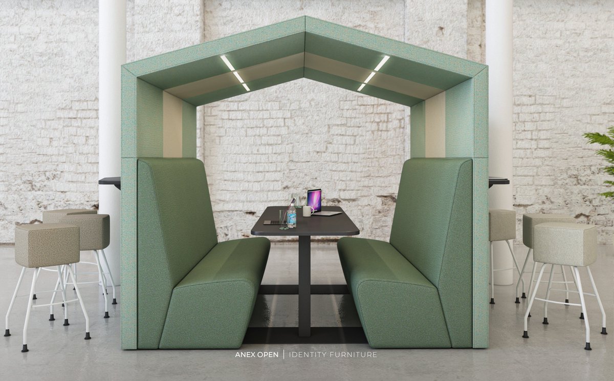 Anex's new open wall configuration offers a lot more natural light as well increased accessibility and an opportunity to collaborate with more people at once
———
#IdentityFurniture
-
#meetingspace #collaboration #boothseating #officebooth #pods #officepod #officecollaboration